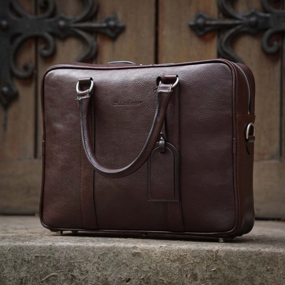 Laptop & document bag, dark brown - obrazek 10