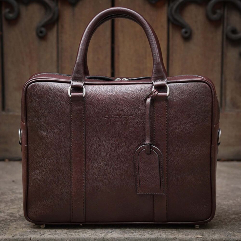 Laptop & document bag, dark brown - obrazek 11