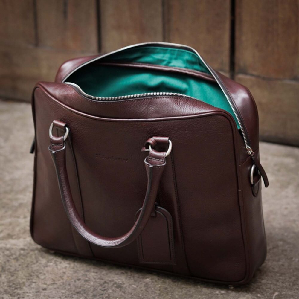 Laptop & document bag, dark brown - obrazek 7