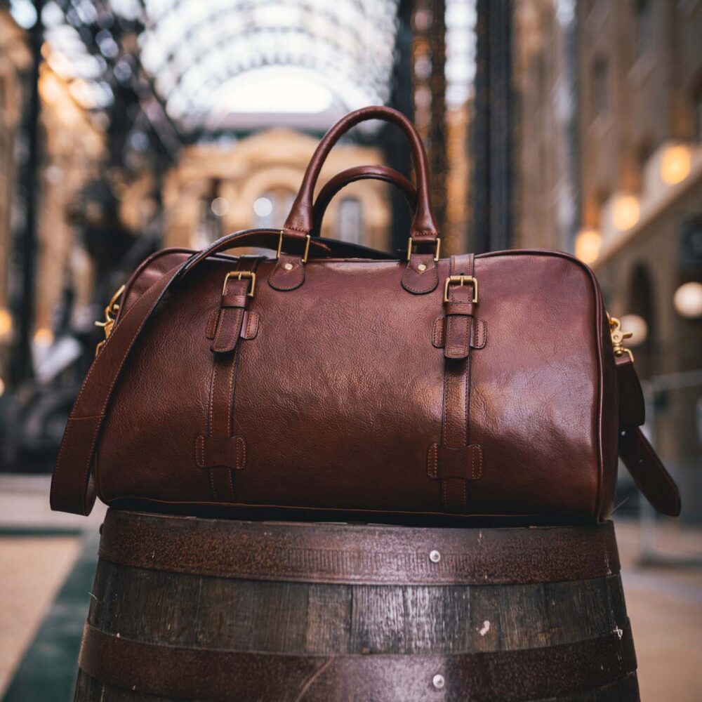 Weekender Bag, koniak - obrazek 18