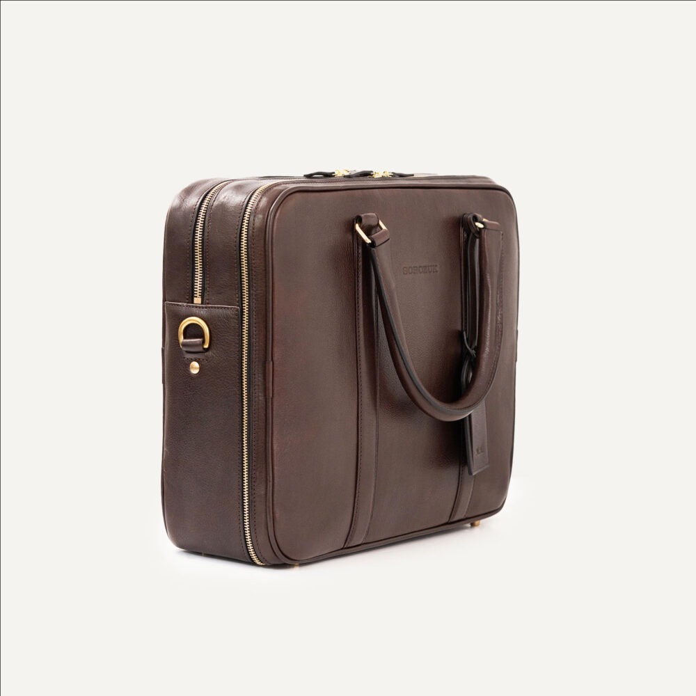 Laptop & document bag, dark brown (Kopia) - obrazek 3