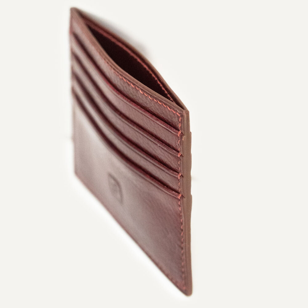 Etui na 8 kart, bordo - obrazek 3
