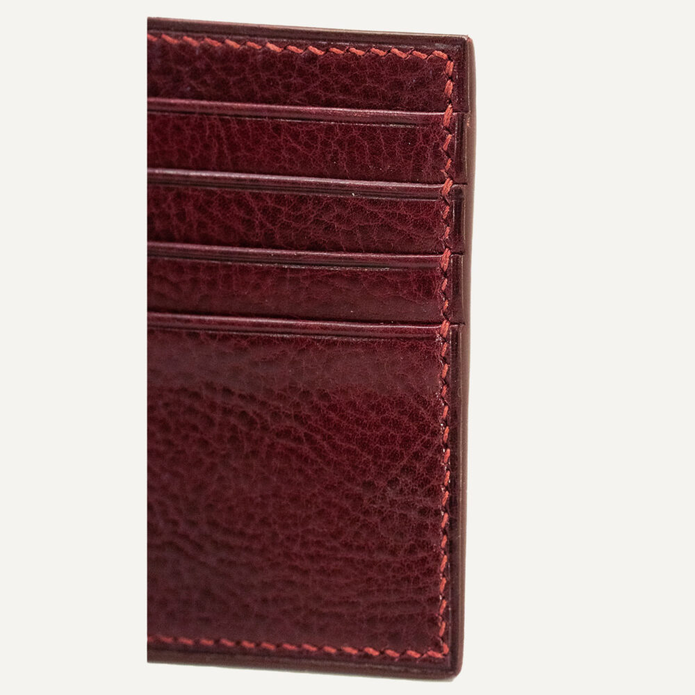 Etui na 8 kart, bordo - obrazek 4