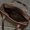 Tote Bag Suede, dark brown - obrazek 4