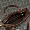 Tote Bag Suede, dark brown - obrazek 3
