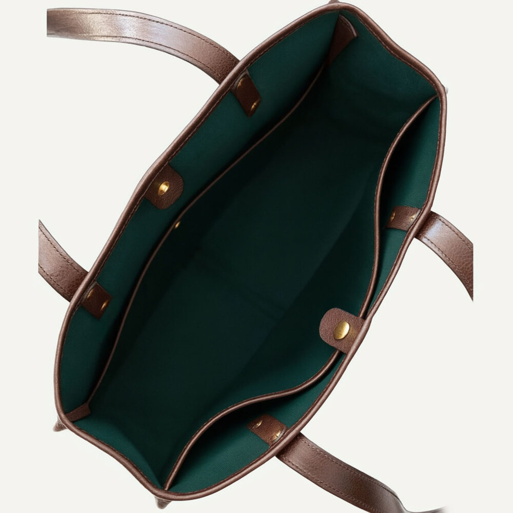 Tote Bag zamsz, ciemny brąz - obrazek 3
