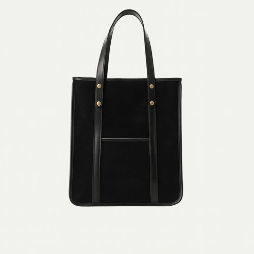 Tote Bag zamsz, czerń
