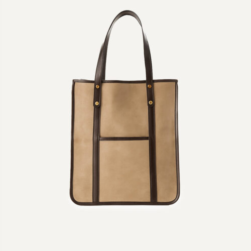 Tote Bag zamsz, jasny beż